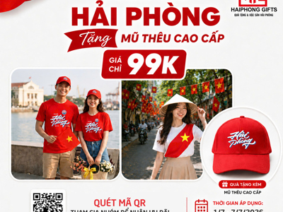 Bùng Nổ Ưu Đãi: Mua 1 Áo Hải Phòng Tặng 1 Mũ Thêu Cao Cấp – Giá Chỉ 99K!